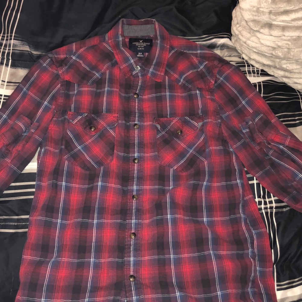 american eagle button down